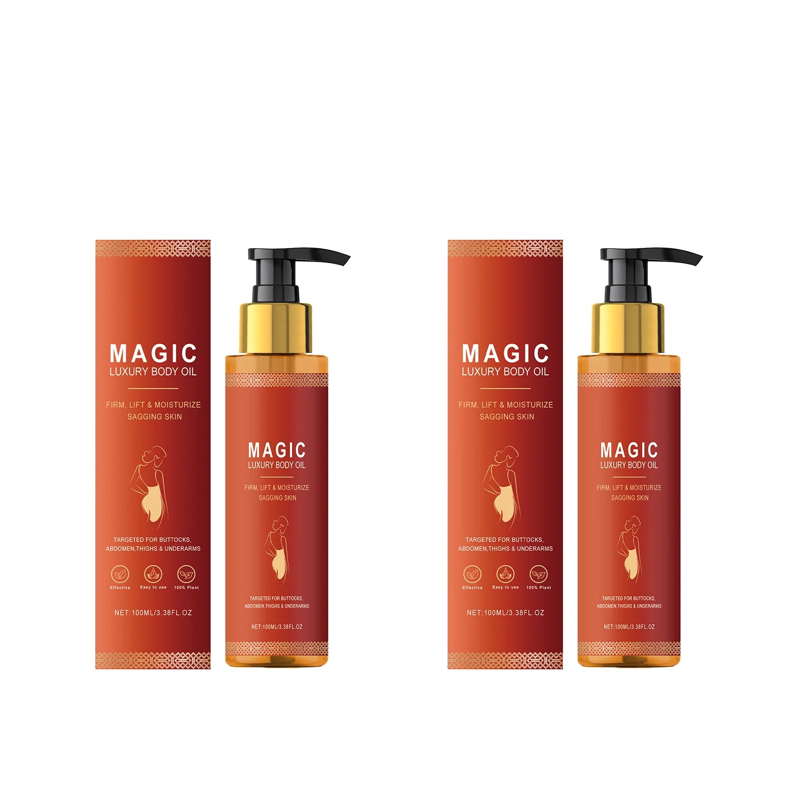 Firming Body Oil Moisturizing Massage Oil for Dry Skin Elasticity Care 100ml