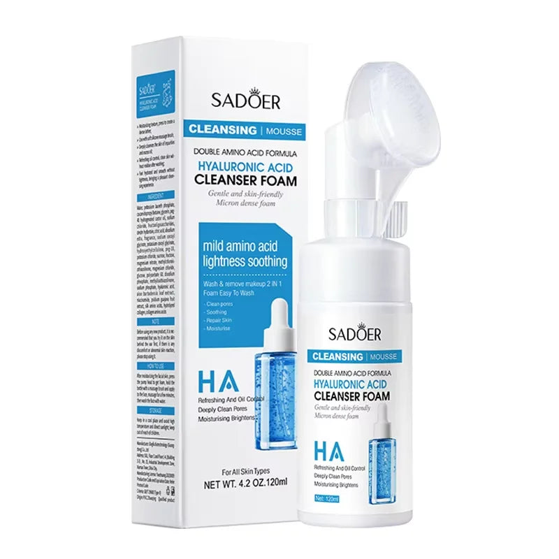 Hydrating Facial Cleanser Foam Deep Cleansing Gentle Face Wash 120ml