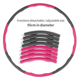 Adjustable Hula Hoop Fitness Ring Foam Padded Detachable Exercise Hoop for Adults