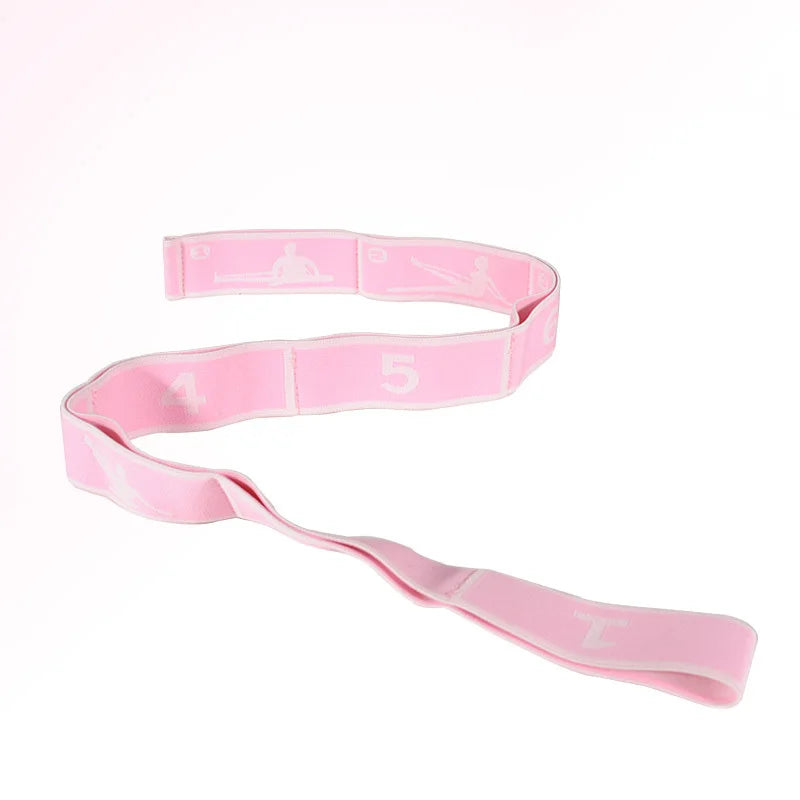 Resistance Yoga Stretching Band Multi-Section Elastic Training Belt Pilates Dance Fitness Loop for Adults & Kids