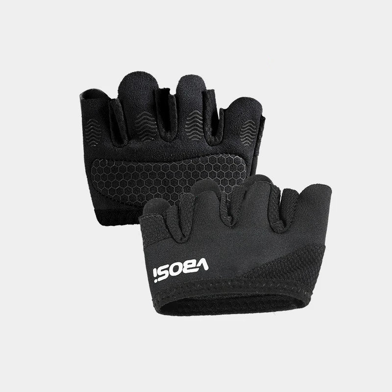 Four Finger Fitness Gloves Anti-Slip Breathable Gym Gloves for Pilates Yoga Training