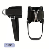 Padded Ankle Strap for Cable Machine Double D-Ring Gym Ankle Cuff for Leg & Glute Training