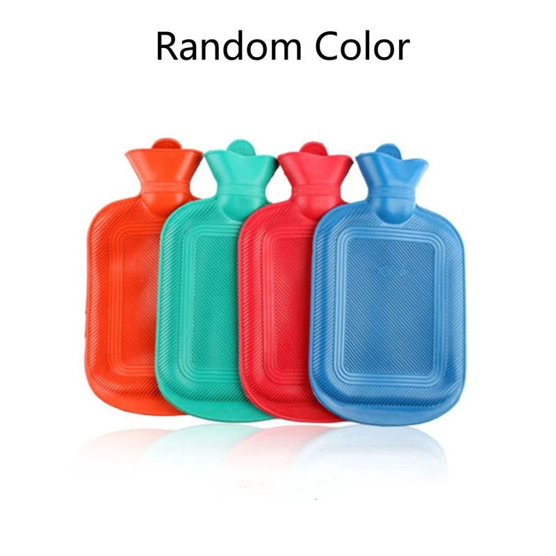 Portable Rubber Hot Water Bottle Leakproof Hand Warmer Random Color