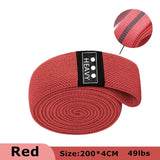 200cm Fabric Resistance Bands Set for Yoga Pilates Stretching Glutes Leg Training