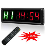 Fitness Interval Timer LED Gym Clock Tabata EMOM MMA Stopwatch with Remote Control for Home Gym Training