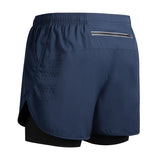 Men’s 2-in-1 Running Shorts Quick Dry Gym Fitness Workout Shorts Summer Sportswear