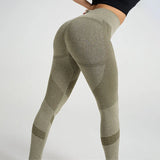 High Waist Mesh Fitness Leggings Booty Lift Seamless Yoga Pants for Women