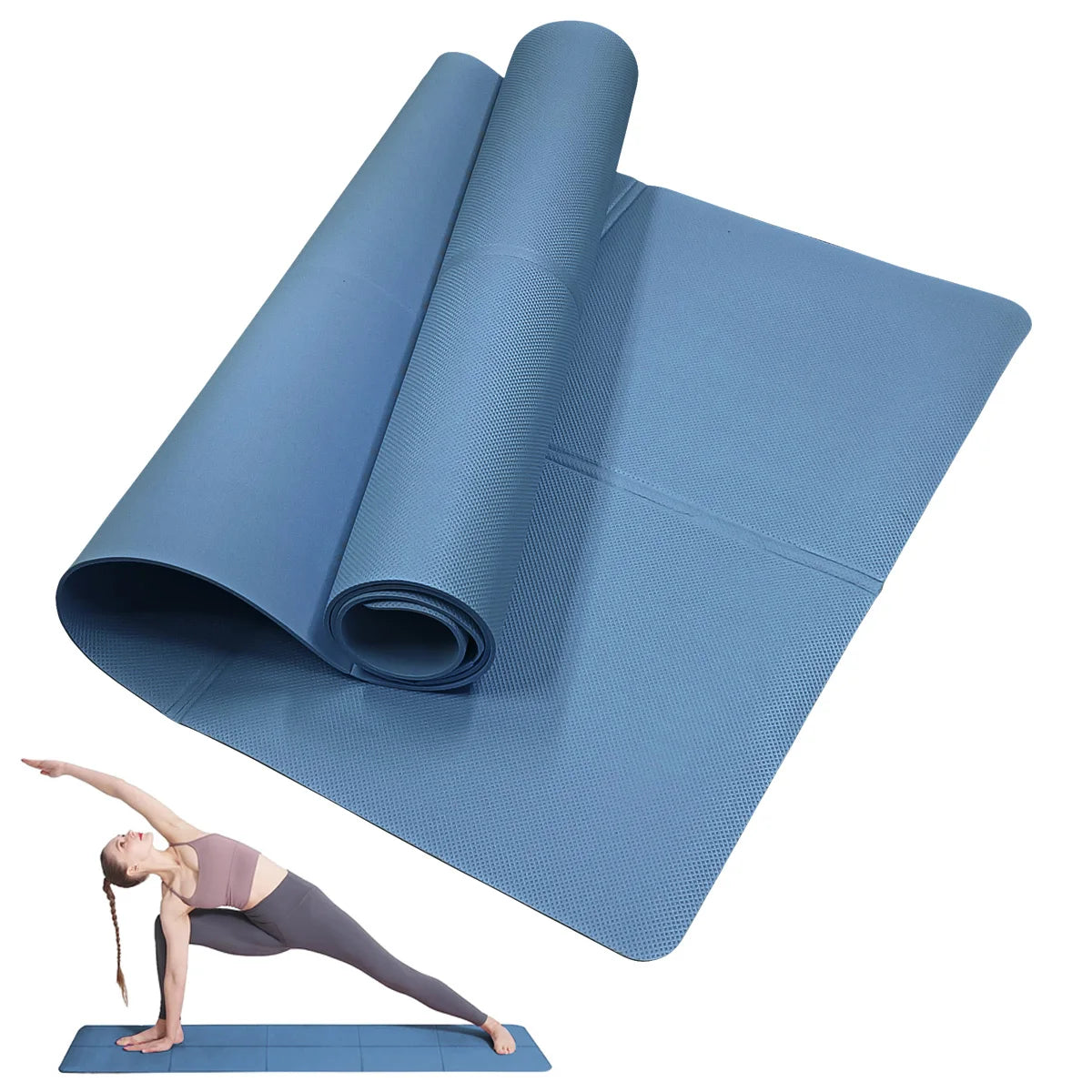 3mm EVA Yoga Mat Lightweight Fitness Mat for Yoga Pilates Gym Exercise