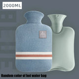 Hot Water Bottle 1000ml 2000ml Plush Cover Cramps Relief Hand Warmer