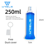 Collapsible Soft Flask Water Bottle – BPA-Free TPU Hydration Bottle with High-Flow Valve for Running, Cycling & Hiking