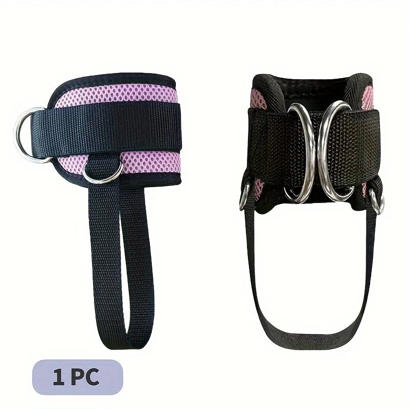 Padded Ankle Strap for Cable Machine Double D-Ring Gym Ankle Cuff for Leg & Glute Training