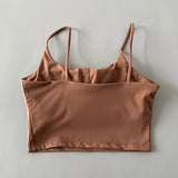 Women Straps Camisole Fitness Yoga Top Quick Dry Sports Bra Crop Vest Workout Tank