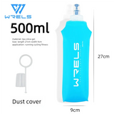 Collapsible Soft Flask Water Bottle – BPA-Free TPU Hydration Bottle with High-Flow Valve for Running, Cycling & Hiking