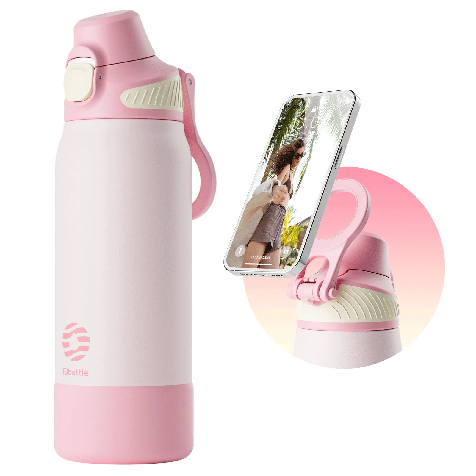 Magnetic Thermal Water Bottle Stainless Steel – Leakproof Vacuum Insulated Flask for Sports, Travel & Camping (600ml/1000ml)
