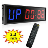 Fitness Interval Timer LED Gym Clock Tabata EMOM MMA Stopwatch with Remote Control for Home Gym Training
