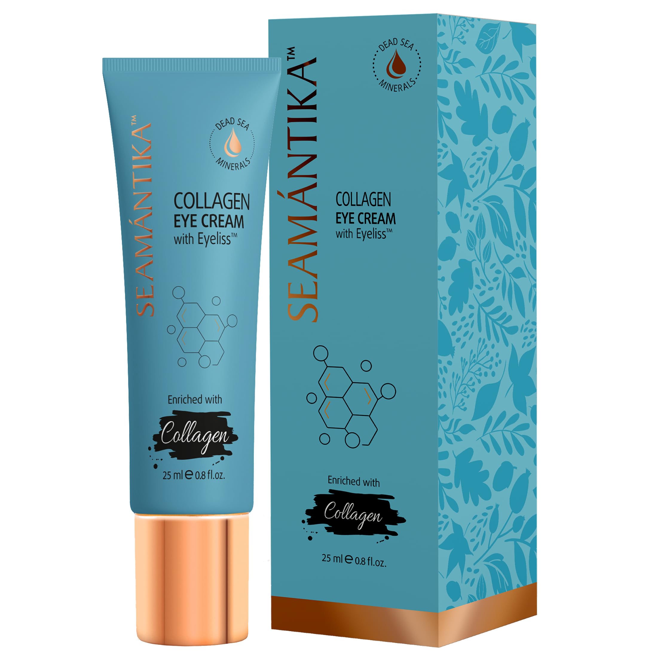 SEAMANTIKA Collagen Under Eye Cream for tightening and firming puffiness and eye bags.