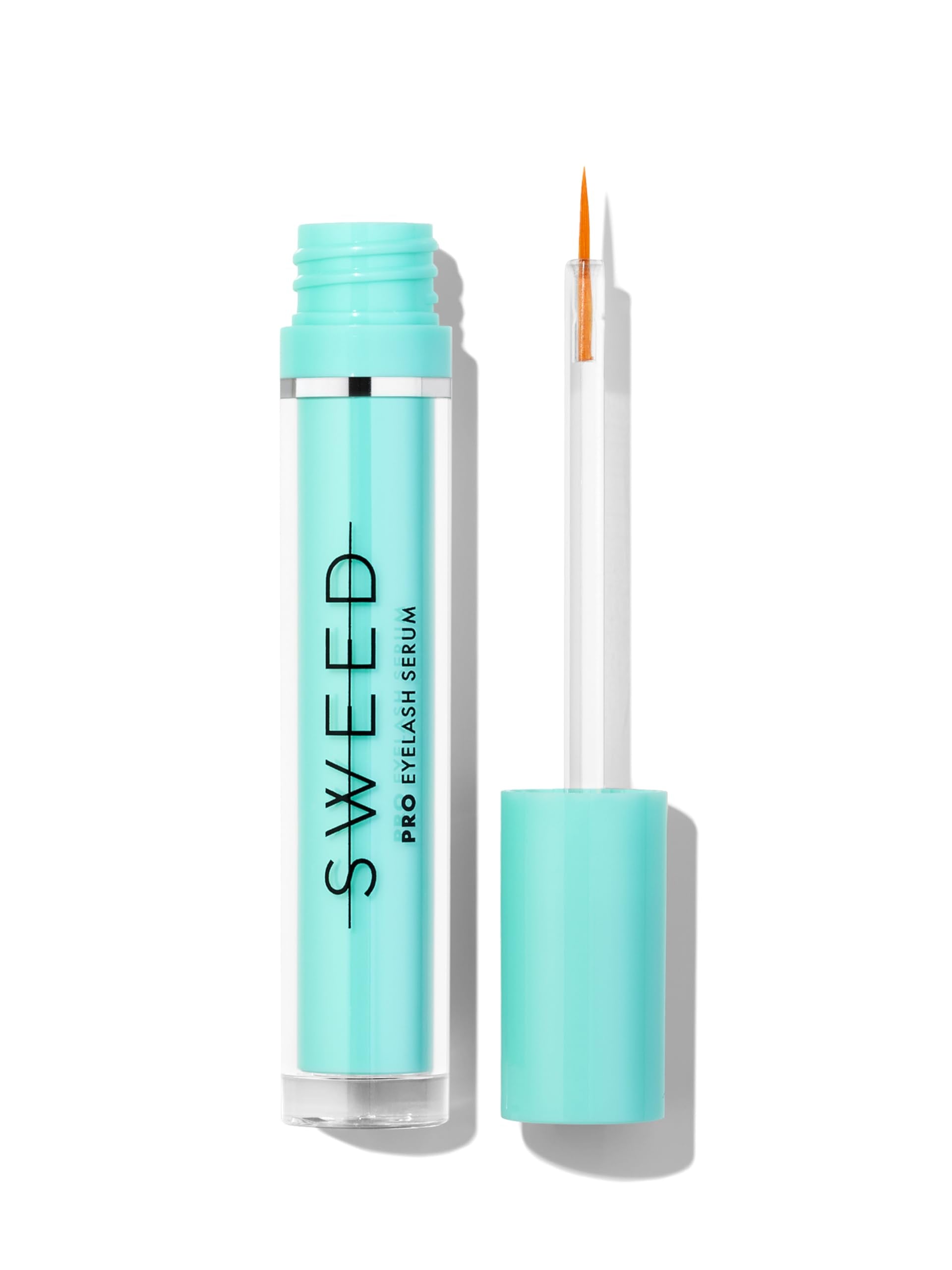 SWEED Eyelash Growth Serum bottle and applicator, a clean beauty lash treatment for longer and thicker eyelashes without irritation.
