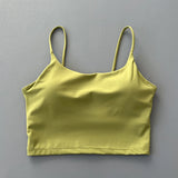 Women Straps Camisole Fitness Yoga Top Quick Dry Sports Bra Crop Vest Workout Tank