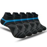 5 Pairs Men Ankle Socks Cotton Sports Short Socks Breathable Running Fitness Casual Socks