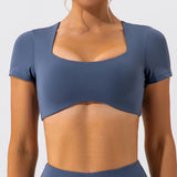 Women High Stretch Sports Tank Top Nylon Spandex Breathable Fitness Running Undershirt