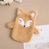 Mini Cute Hot Water Bottle 350ml Plush Cartoon Hand Warmer Leakproof