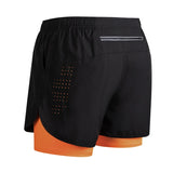 Men’s 2-in-1 Running Shorts Quick Dry Gym Fitness Workout Shorts Summer Sportswear