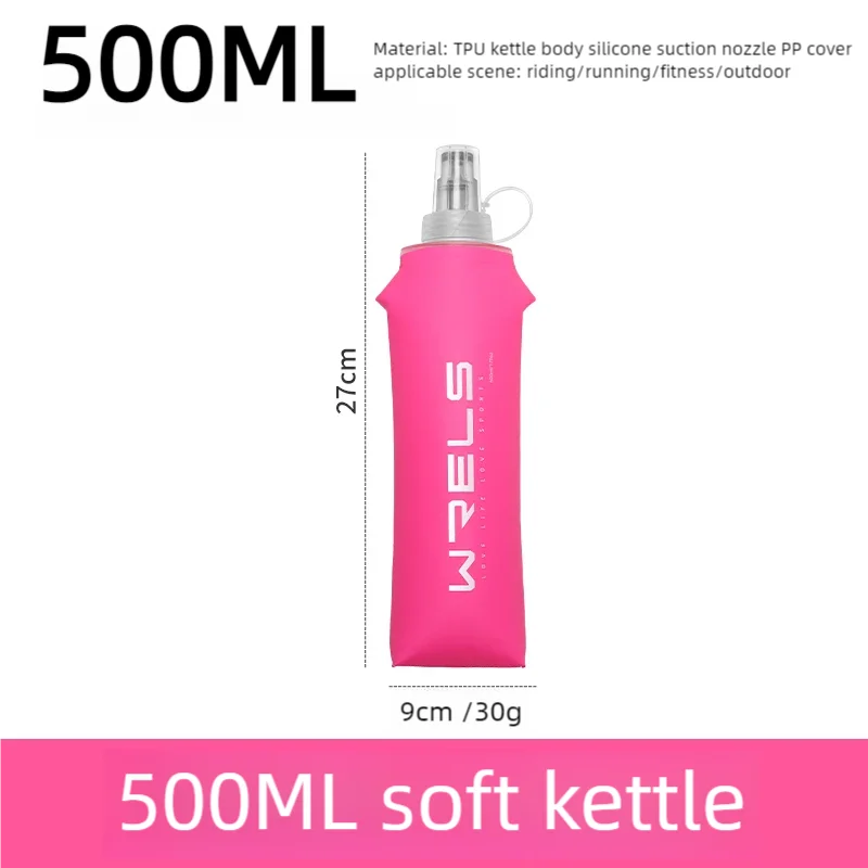 Collapsible Soft Flask Water Bottle – BPA-Free TPU Hydration Bottle with High-Flow Valve for Running, Cycling & Hiking