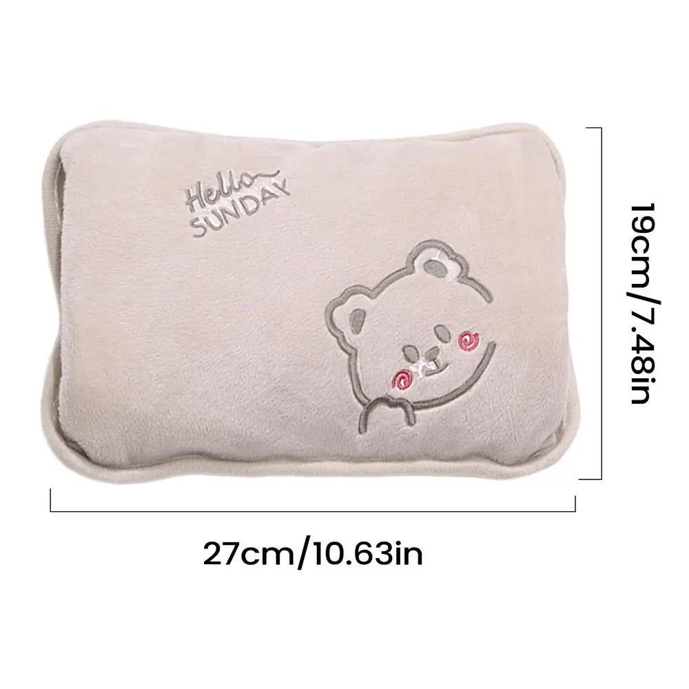 Electric Hot Water Bottle Fast Heating Rechargeable Hand Warmer Leakproof
