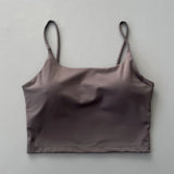 Women Straps Camisole Fitness Yoga Top Quick Dry Sports Bra Crop Vest Workout Tank