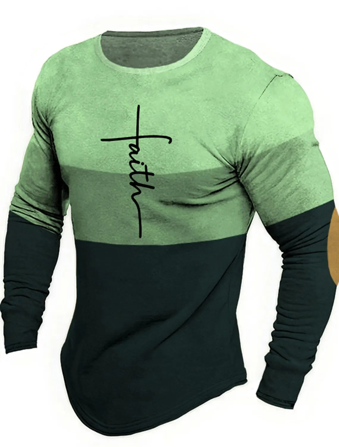 Men 3D Skull Print Long Sleeve T-Shirt O-Neck Halloween Streetwear Fitness Sports Top