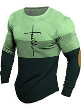 Men 3D Skull Print Long Sleeve T-Shirt O-Neck Halloween Streetwear Fitness Sports Top