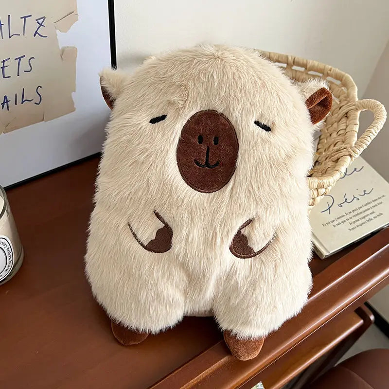Capybara Cute Hot Water Bottle Plush Kawaii Hand Warmer for Girls Kids