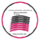 Adjustable Hula Hoop Fitness Ring Foam Padded Detachable Exercise Hoop for Adults