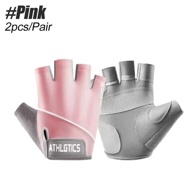 Half Finger Fitness Gloves Men Women Anti Slip Breathable Gym Training Cycling Workout Gloves