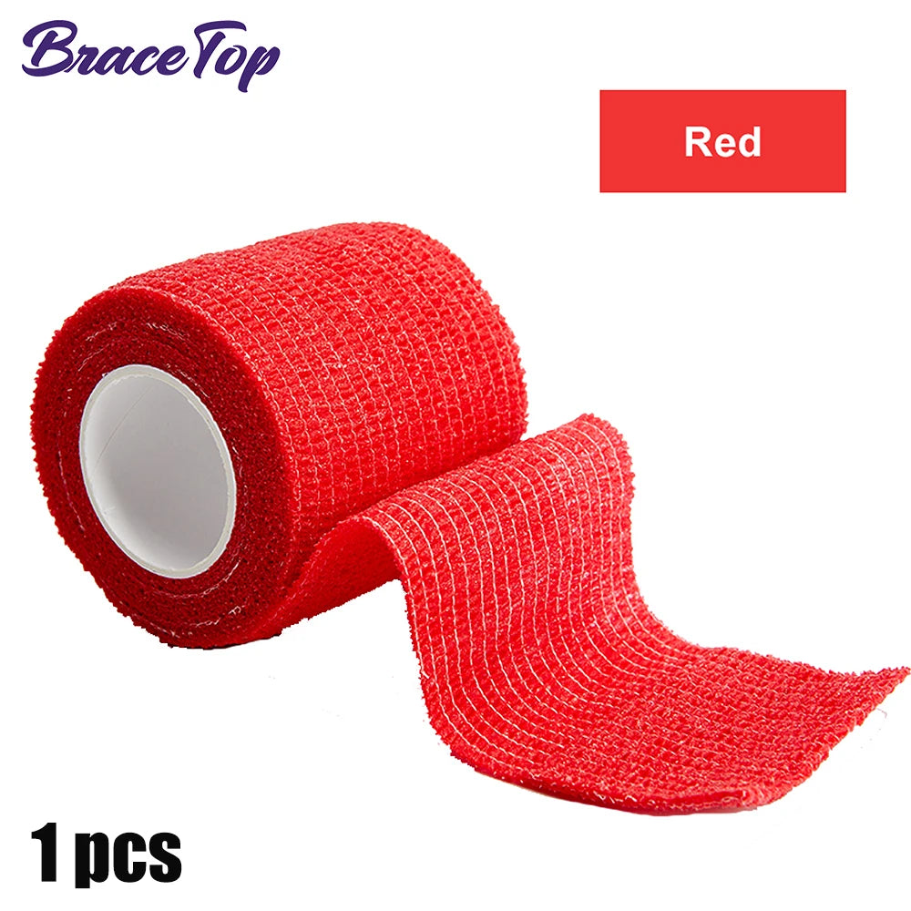 Self Adhesive Elastic Sports Bandage Wrap 4.5M Kinesiology Tape Knee Ankle Wrist Support Fitness Injury Wrap