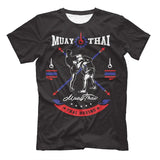 Men’s Oversized Boxing Muay Thai 3D Print Gym T-Shirt Summer Fitness Sportswear