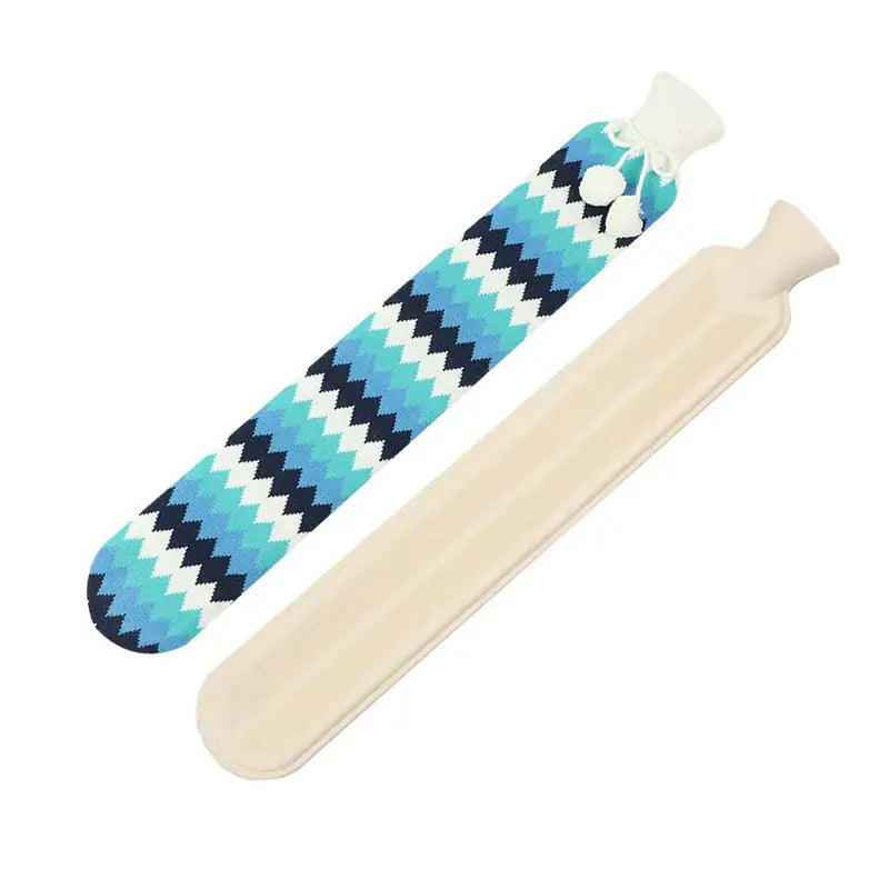 2L Long Hot Water Bottle Belt Plush Cover Leakproof Waist Belly Warmer