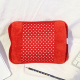 Electric Hot Water Bag Rechargeable Hand Warmer – Soft Plush Heating Pad with EU Plug for Winter Warmth