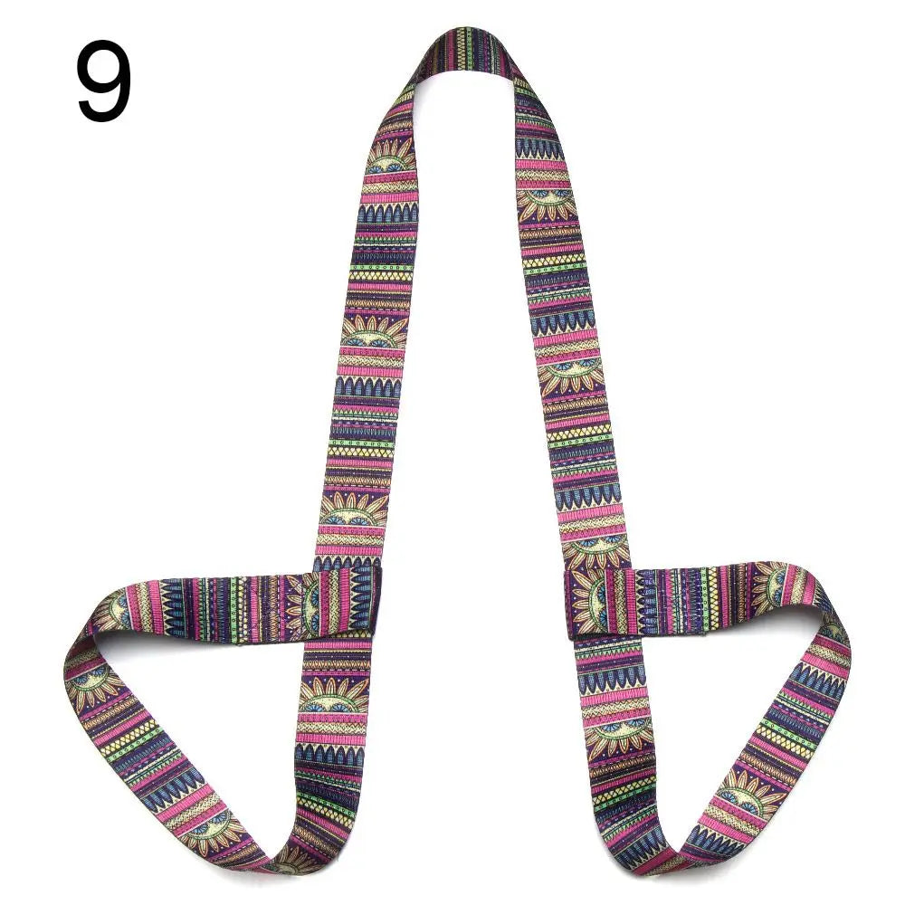 Yoga Mat Strap Adjustable Carry Belt Nylon Fitness Stretch Sling Carrier