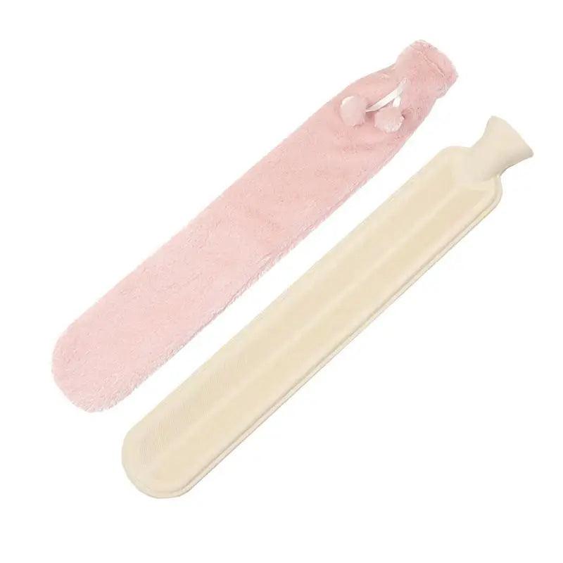 1L Long Hot Water Bottle with Soft Plush Cover – Heat Wrap for Neck, Shoulder, Back & Waist Comfort