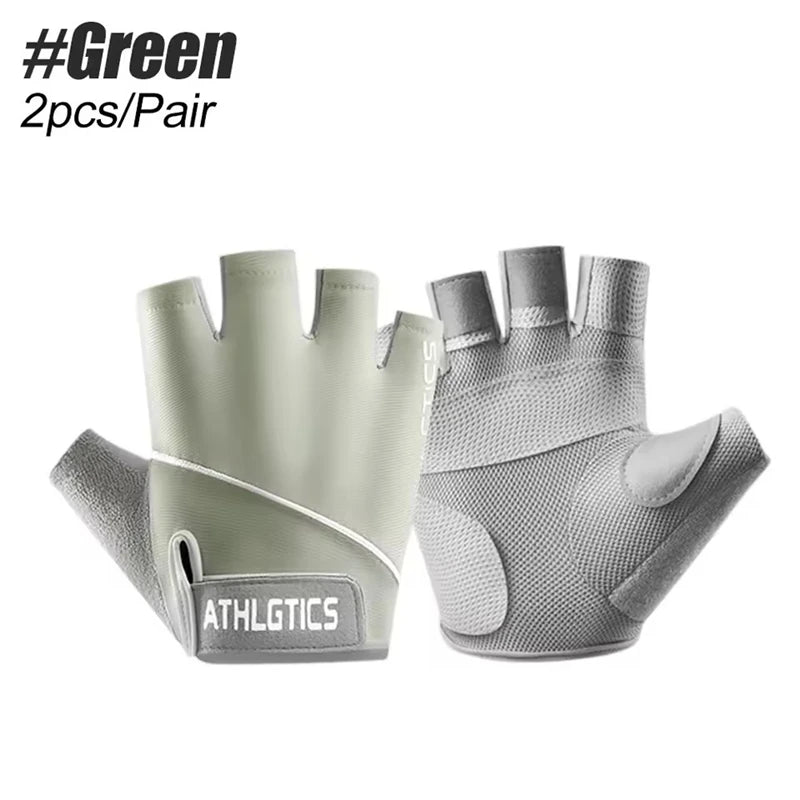 Half Finger Fitness Gloves Men Women Anti Slip Breathable Gym Training Cycling Workout Gloves