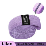 200cm Fabric Resistance Bands Set for Yoga Pilates Stretching Glutes Leg Training