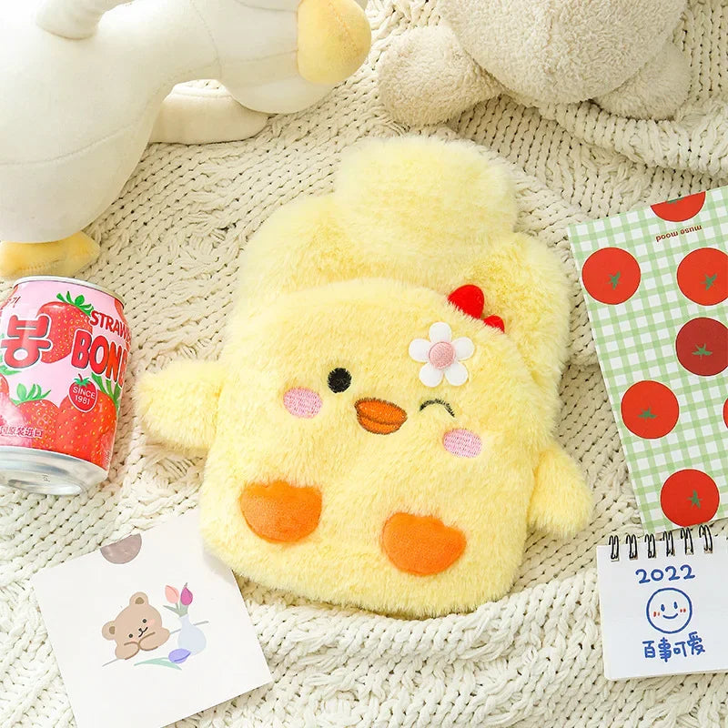 Cute Cartoon Hot Water Bottle 400ml Hand Warmer Portable Pocket Heat