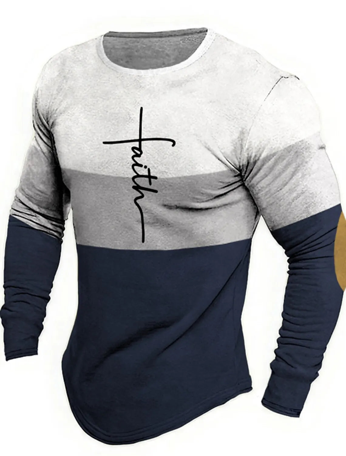 Men 3D Skull Print Long Sleeve T-Shirt O-Neck Halloween Streetwear Fitness Sports Top
