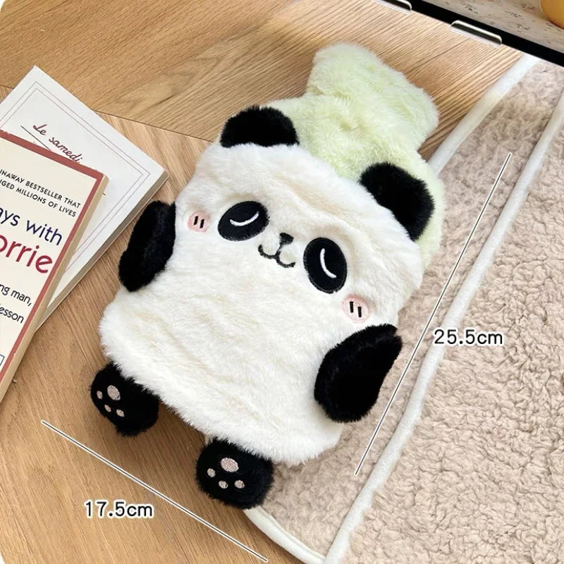 Cute Plush Hot Water Bottle – Leak-Resistant Rubber Heat Bag for Hand, Foot & Body Warmth (400ml/750ml)