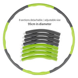 Adjustable Hula Hoop Fitness Ring Foam Padded Detachable Exercise Hoop for Adults