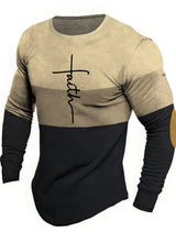Men 3D Skull Print Long Sleeve T-Shirt O-Neck Halloween Streetwear Fitness Sports Top