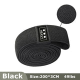 200cm Fabric Resistance Bands Set for Yoga Pilates Stretching Glutes Leg Training