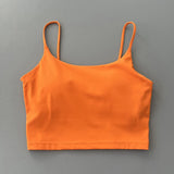 Women Straps Camisole Fitness Yoga Top Quick Dry Sports Bra Crop Vest Workout Tank