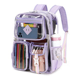 Transparent PVC Waterproof Backpack Large Capacity Fitness Sports School Backpack Outdoor Gym Bag
